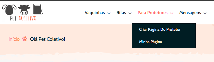 Como criar uma página do protetor